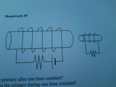 Homework #9 primary after one time constant? in the primary during one time constant?