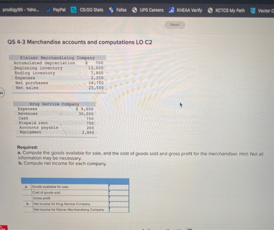 prodigy99 - Yaho... PayPal S CS:GO Stats Fatsa UPS Careers KHEAA Verily KCTCS My Path Vector Saved QS 4-3 Merchandise account
