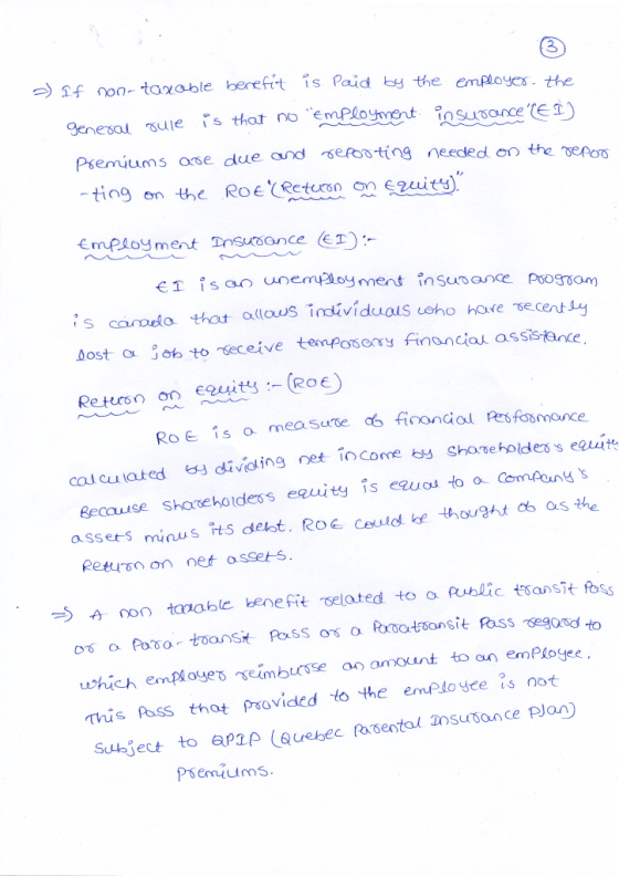 (3 sf non- taxable berefit is Paid b the employes. te genesal suie s that noEmPloyment insusance tEI) Psemiums ase due and se