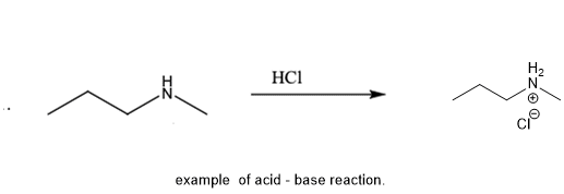 # HCI НСІ ~ example of acid-base reaction.