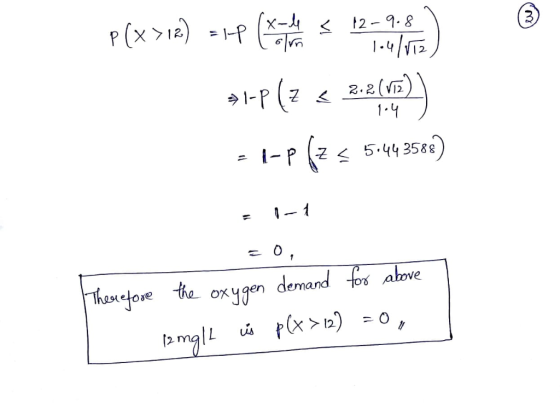 P (x12 P(x- < t2-9.8 1-4/TE 2.2 1- 1-4 - PZ5.44 3588) 1 Then fore the ox4gen demand fo above (x12)