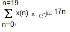 n 19 Σ Χ1) eiu 17η Χ n 0