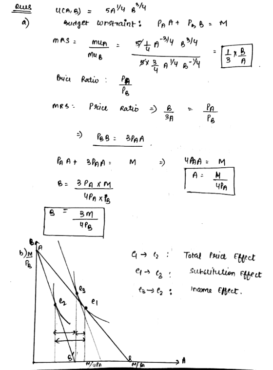 5Aч 84 Quus uCA,B)= M РoA+ PoB Audger onstaînt -3/4 в4 MAS muA MuB A PA Roctio PA PB B Рaica Rati MRS 3PAA Y PAA M PA At 3PAA