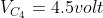 V_{C_{4}}=4.5volt