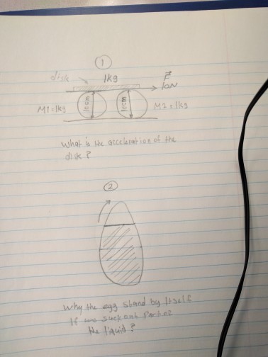 what acceleration of the why the egg stand by Itself