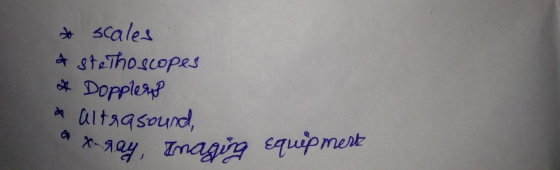 to scales 4 stethoscopes * Dopplerup a altrasound, ou gay, Inaging equipment