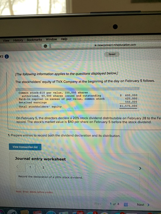 View History Bookmarks Window Help newconnect.mheducation.com +36 [The following information applies to the questions display