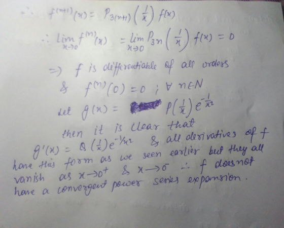 Nyo fel) (0) = Parma) (5) film) limitaw - limlen (5) 40) D - f is oleffe routjable of all ordless & fm(o)=0 ; V NEN set g (x