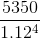 \frac{5350}{1.12^4}