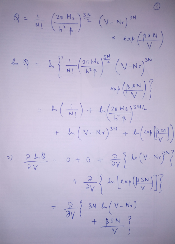 127 Ms SN 2 3N N! exp en a en 3N 21 Ms SN h2p exp (V-Nr) Cromo) {H* (V+NO (1.3M) ( 1 ) + ln (25 Ms. J SNIL In ( V-N7) 3N ene