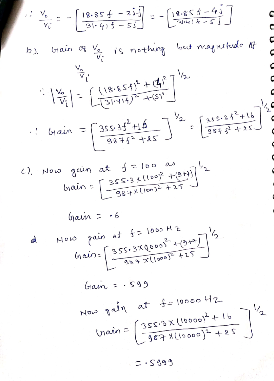 wote 18.85f-4 vo Vi - 18.857 3i.j 31-41f-5j b). Grain of is nothing but magnetude of vi \/ 15/05 ha - ((18-857* t&em (18.85€)