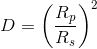 D = Rp R