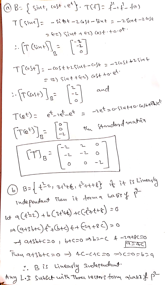 @ B-s sine, costiety. TC13= ff- fa) T (Sine]= - siht-2.6034 - Sint = -2 sint=2&ost 562) siue +62) Custoto.et. - fresants ]