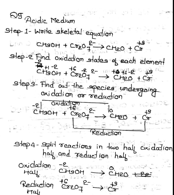 Aodic Me dium Step-1-Waite skeletal equation sepEndddon statas o each elenent sHep3- Find he species undeeing 2. 2a unde 46 2- 10 49 edu djon deactions ír 2- Redadion