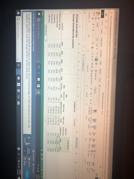 Excel Home Insert Page Layout FormuilasDaa ReviewVew Sort & Find& Formatting-Table Styls 1 Orlando Area Job Fair 2 Annual Att