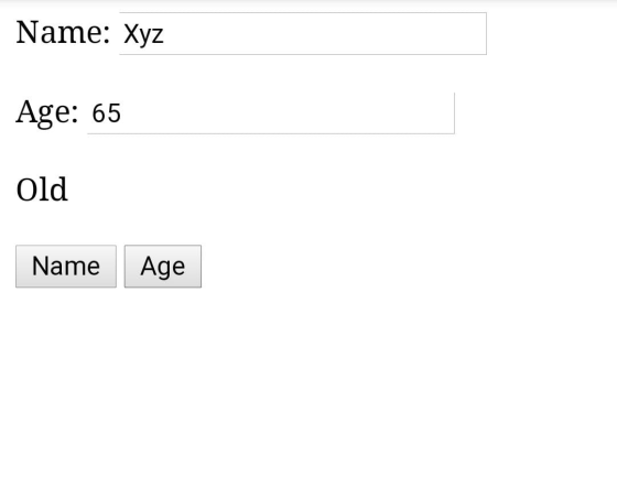 Name: Xyz Age: 65 Old Name Age