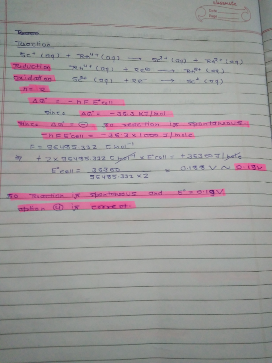 Date Page Raacion 5,3さ_La1) Reduction oxidati on 353 co 3545.332 x2 Ecell