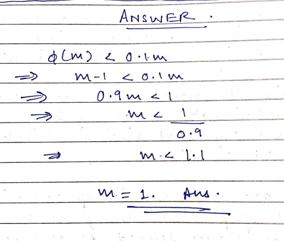 ANSWER As