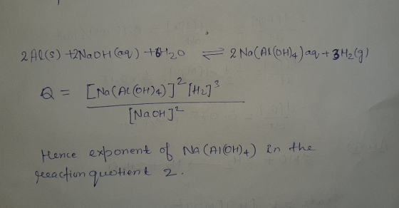 2 し(OH)4- Na oH 1 tence exponent o Na CPIO)A)the jesacton gustient 2