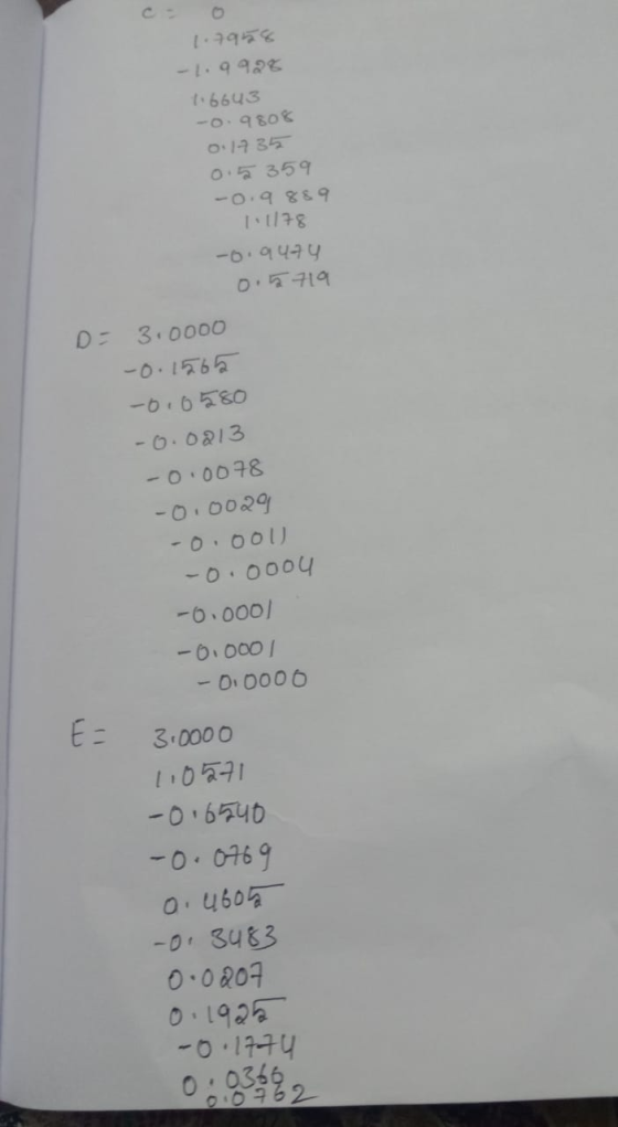 1.25 -1.9928 1.6643 -0.9808 0.1735 0.2359 -0.4859 11178 -0.9474 0. D: 3.0000 -0.1565 -6.6580 -0.0213 -00078 -0.0029 -0.000 -0