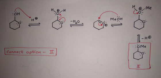 H 4, Me -H0 | - H® :ome (correct option - II) -