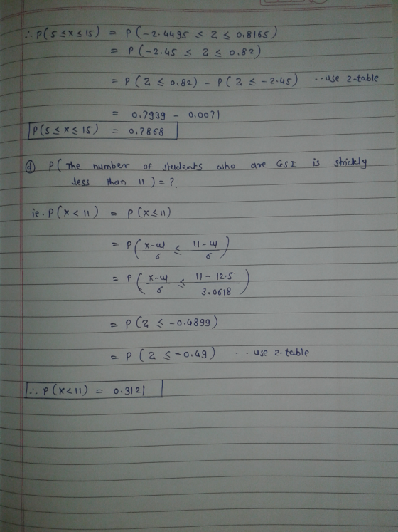 els 3x315) = = P(-2.44 95 P (-2.45 < < < < 0.8165 < 0,82) = P(2 < 0,82) - PC25 -2.45 .use 2-table - = 0.7939 - 0.0071 0,7868