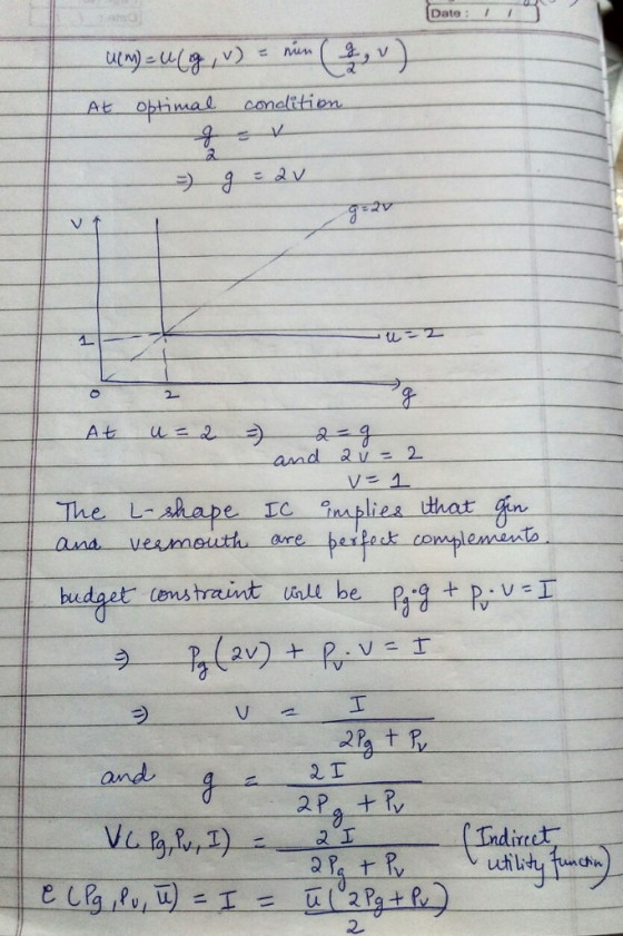 Date:I Cu At obtimal comelttion and 2i2 The L-shape Ic Iablies that cruth ore befeck complements budget lenstraint ul and isu tunch 2