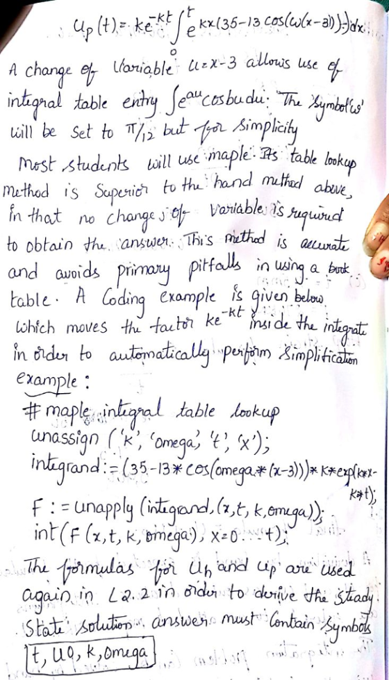 change amiable uex-3 alls u inihal table ehe ill be Set to hs bit Simplty mest studenks kall use maple ?s table lk hand mthod
