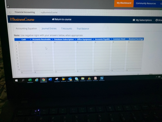 My Blackboard Community Resources a Financial Accounting myBusiness Course Business Course Return to course My Subscriptions