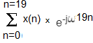 n 19 Σ Χn) n-0 e ju 19n