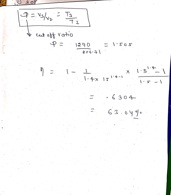 D- .v3/v2 = T3 Tz cet off ratio P= 1290 - 1sos 856-71 و . il Х 1.5 1.4 - 1.4x is!4-1 1.5 .. 6304 = 63 3:04) 0