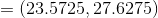 =(23.5725,27.6275)