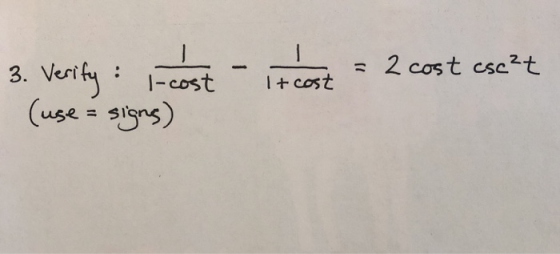 3. Verif, : I-cost-It cost = 2 cost cse2t use sins