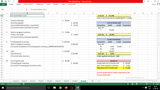 X] 5 2020-09(2) SEP.xlsx - Microsoft Excel ? X FILE HOME INSERT PAGE LAYOUT FORMULAS DATA REVIEW VIEW DEVELOPER Sign in B31 :