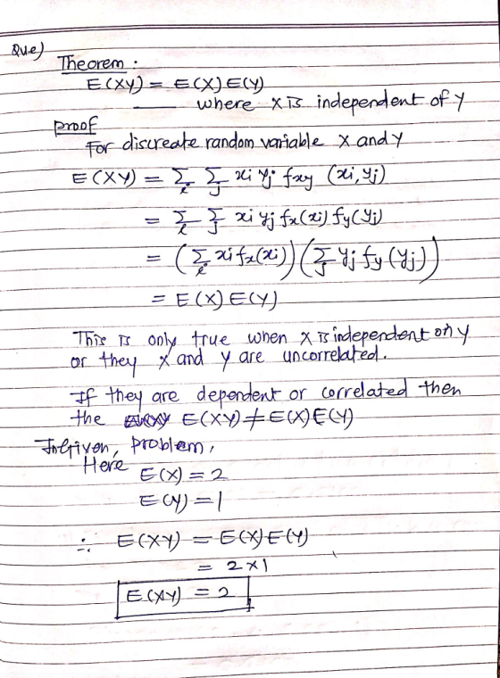 eo here Xix independont of for_dici reate random vri lele .xandy.一一 Tir only true when XTIndependentny oc they x and y are uncan Tf they are dependent orcrele rrela en ere