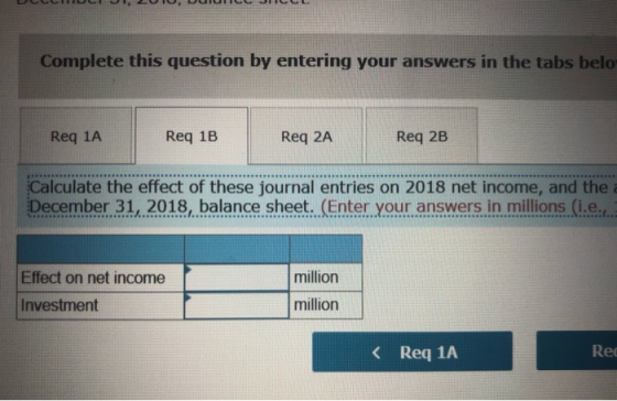 CLTL2IUUCHILLOHICUL Complete this question by entering your answers in the tabs belo Req 1A Req 1B Req 2A Req 2B Calculate th