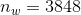 n_{w}=3848