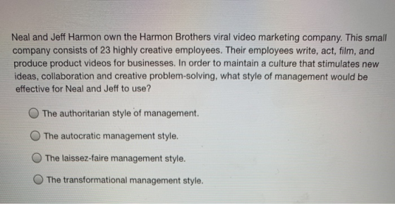 Neal and Jeff Harmon own the Harmon Brothers viral video marketing company. This small company consists of 23 highly creative