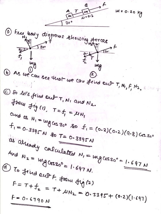 A T 30 300 2 and N309 And N2= F= 0. 6790 N