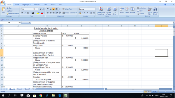 Book1 - Microsoft Excel - X Home Insert Page Layout Formulas Data Review View Cut Copy ♡ General 1 - Wrap Text Merge & Center