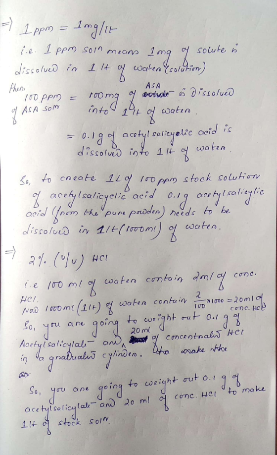 => 1 ppm = 1mg/it - i.e. 1 ppm soln means long of solute u . dissolved in 1lt of water (solution) 100ppm = roomg of more i di