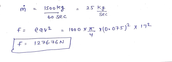 m = sooky = 25 kg 1. Sec to sec fu eqv2 = 1000 XT, X100075)2 x 172 F- 127676 F: 127676 N