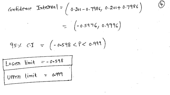 Confidence Inteval - /0.301-0. 986, o.2 け07986 0 5976, 0.11 99%) 1) 95% C.1 -0.59 8くRo99 Looe limit598 UPPo limit ÷ 0.999