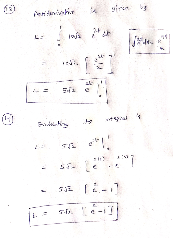 Antiderivative is given by 7 the integral . Evaluating is L = SE e² | 552 lebate ] .502 ( e-] [= se [e-,]