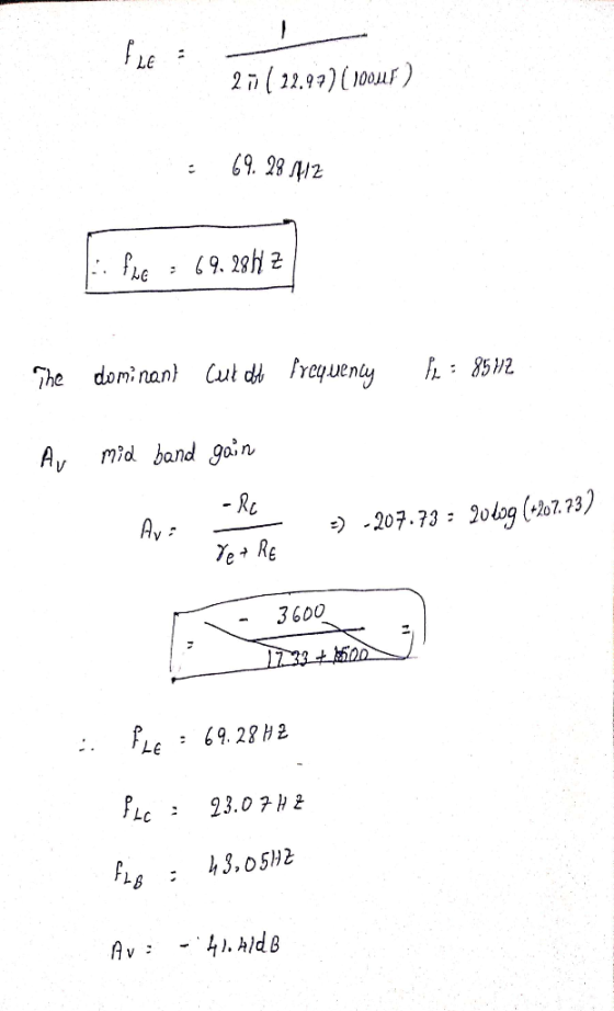 1 FLE : 27 (19.97) (100418) 1 69.28112 . Pre = 69. 29542 The dominant Cut at frequency : 8512 Au mid hand gain = -) -207.73 =