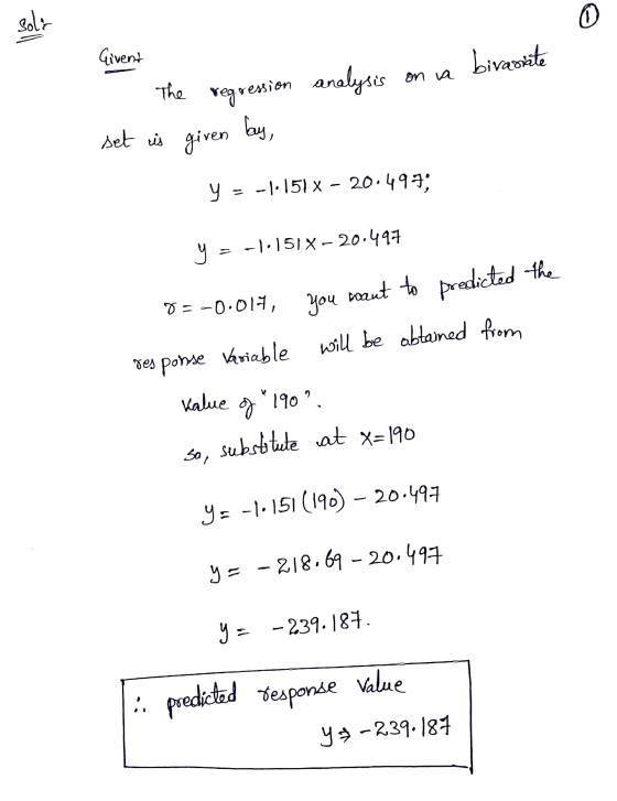 soli 0 Givent biraskite on va The regression analysis set is given bay у = -1.151 x – 20.497; y = -1.1518-20.497 0=-0.017, yo