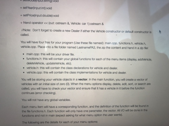 For Programming Assignment 3 you will be creating