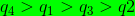 q_4>q_1>q_3>q2
