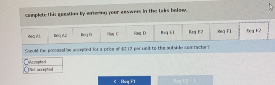 Complete this question by entering your answers in the tabs below. Reg A1 Req A2 ReqB Reqc Reg D Req E1 Reg E2 Req F1 Reg F2