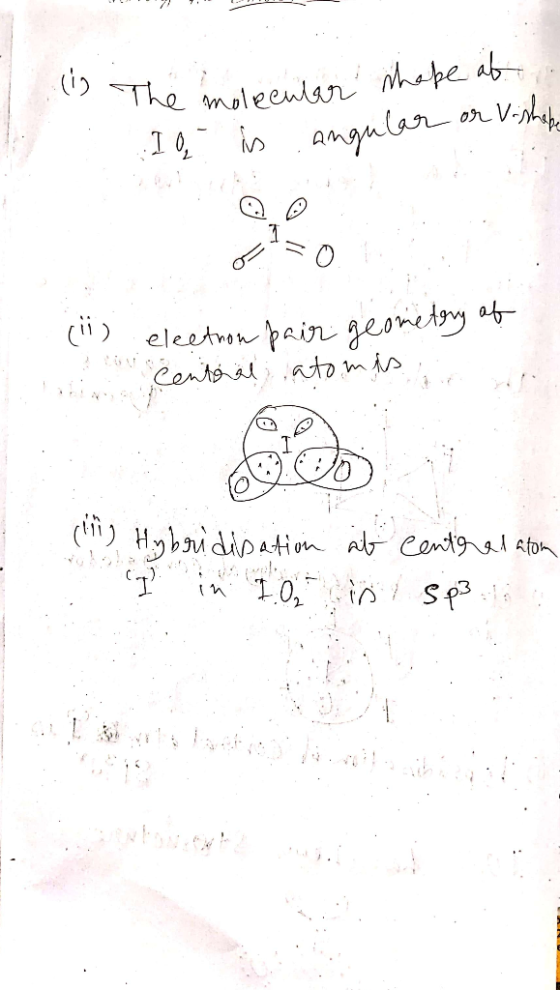 The moleenisr habe ab inamular C) eleetpain geonety Centsal atom is (in) Hybudipation Contgl Ato i10, Sp tbou.tyh